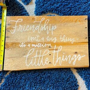 Friendship plaque - custom made